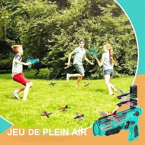 Pistolet lanceur et petits avions en mousse, léger et compact