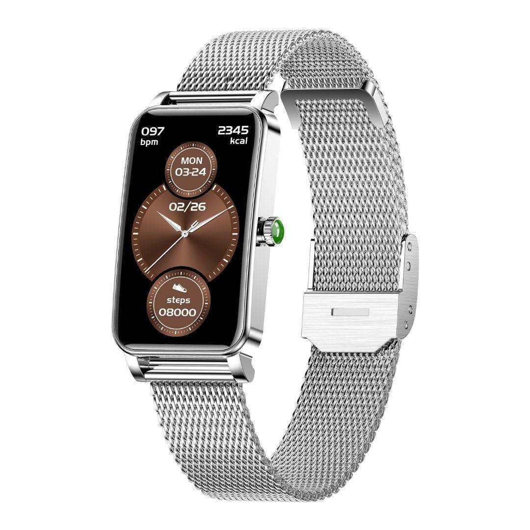 Montre connectée femme élégante pour le suivi de la santé et du sport