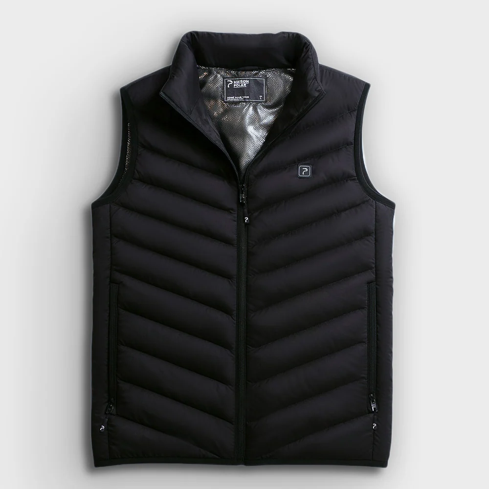 Gilet chauffant sans manches en coton, extérieur imperméable, 5 zones de chauffe, alimentation USB