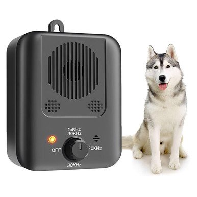 Anti-aboiement à ultrasons pour chien, rechargeable, étanche IPX4, 3 niveaux d'intensité